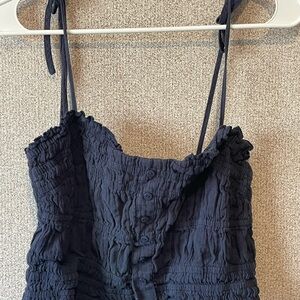 Pinch Navy Blue Crop‎ Top